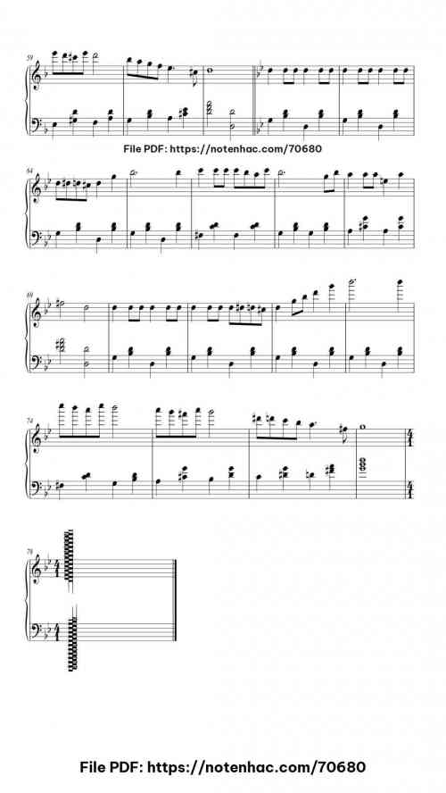 RUSH E piano sheet music free pdf