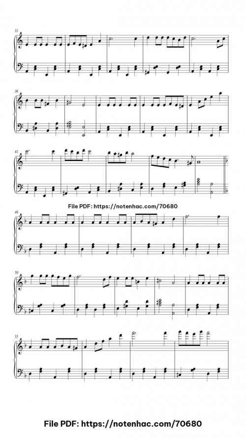 RUSH E piano sheet music free pdf