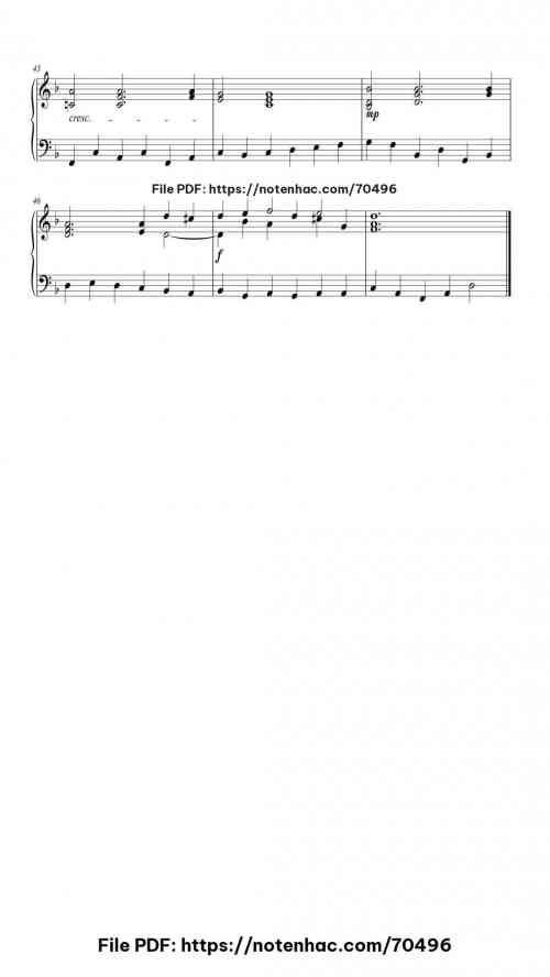 Sarabande in D Minor, HWV 437 piano sheet music free pdf
