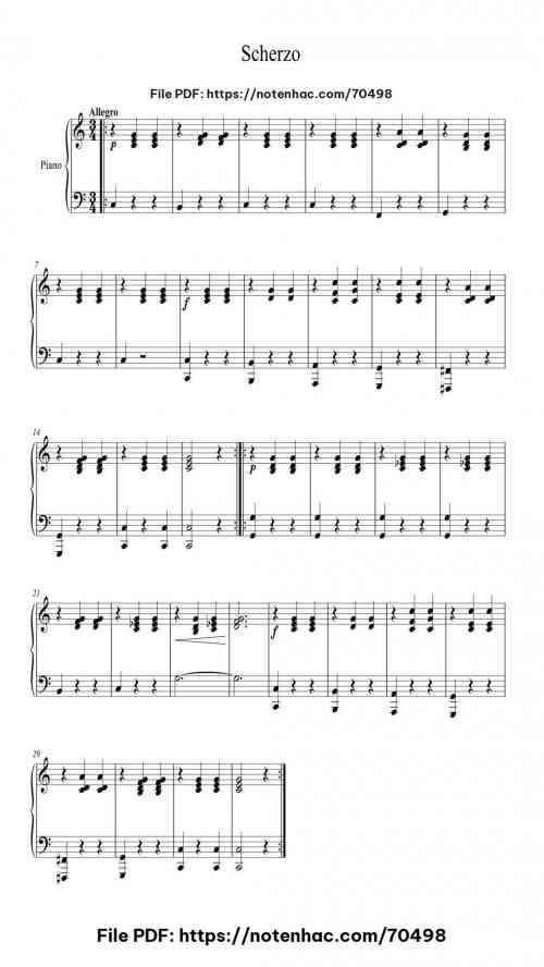 Scherzo piano sheet music free pdf