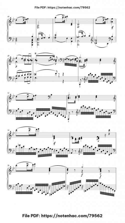 Sonata No. 17 in D Minor, Op. 31, No. 2 "Tempest": II. Adagio piano sheet music free pdf