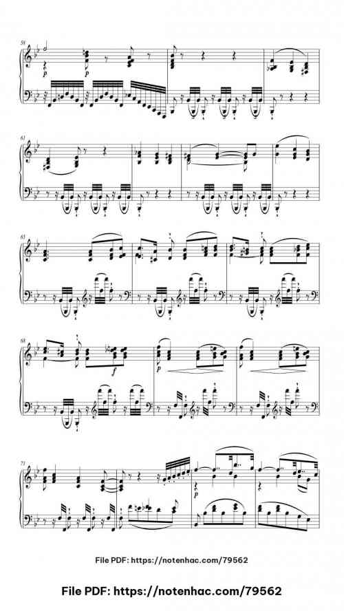 Sonata No. 17 in D Minor, Op. 31, No. 2 "Tempest": II. Adagio piano sheet music free pdf