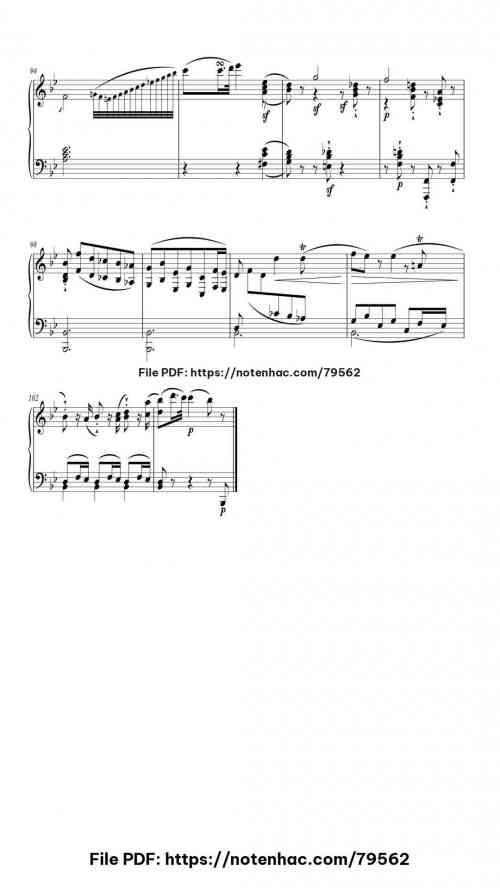 Sonata No. 17 in D Minor, Op. 31, No. 2 "Tempest": II. Adagio piano sheet music free pdf