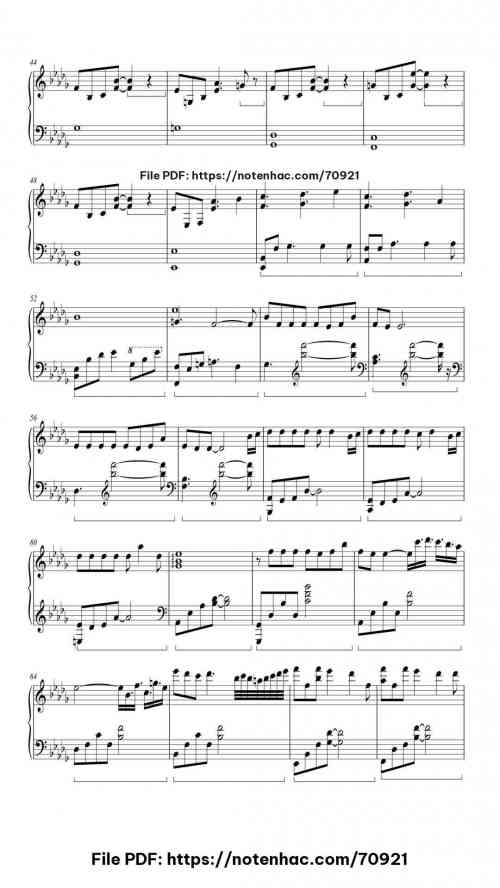 Spirited Away (Inochi no namae) piano sheet music free pdf