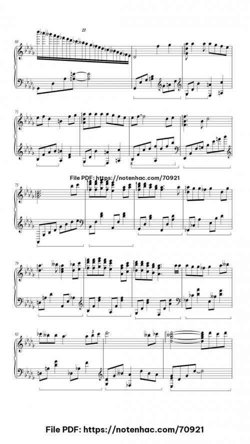 Spirited Away (Inochi no namae) piano sheet music free pdf