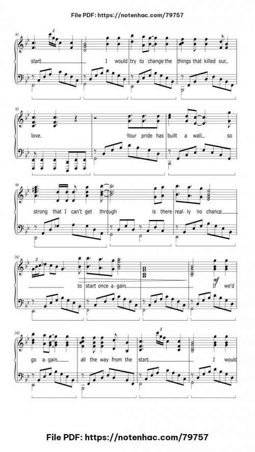 Still Loving You piano sheet music free pdf