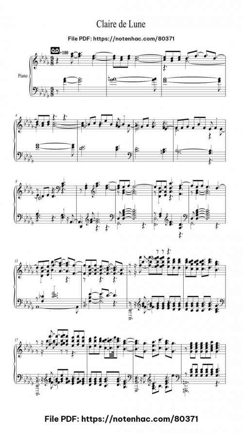 suite bergamasque iii clair de lune 1