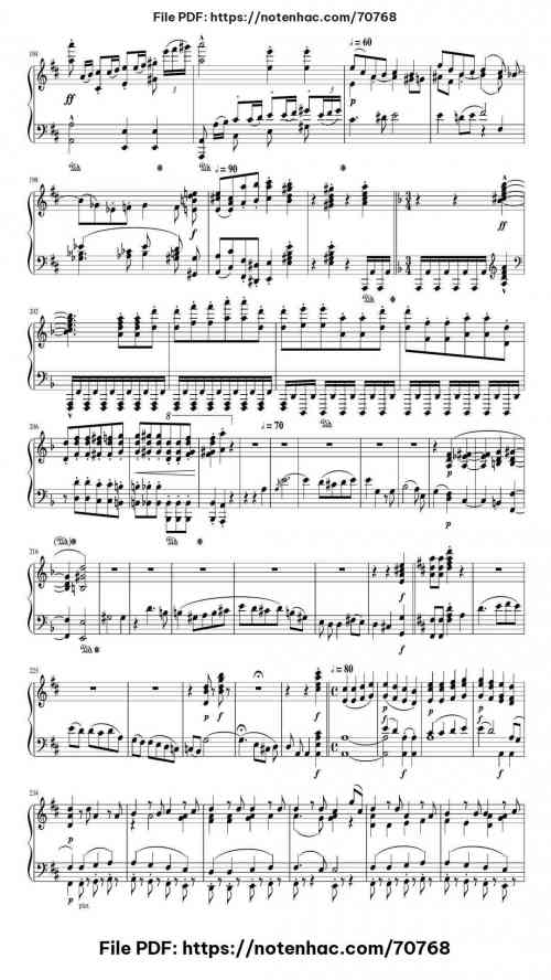 Symphony Nº 9 in D minor Op.125 piano sheet music free pdf