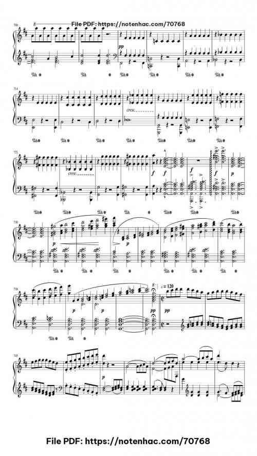 Symphony Nº 9 in D minor Op.125 piano sheet music free pdf