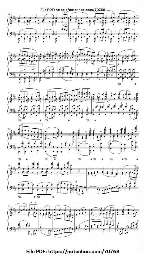Symphony Nº 9 in D minor Op.125 piano sheet music free pdf