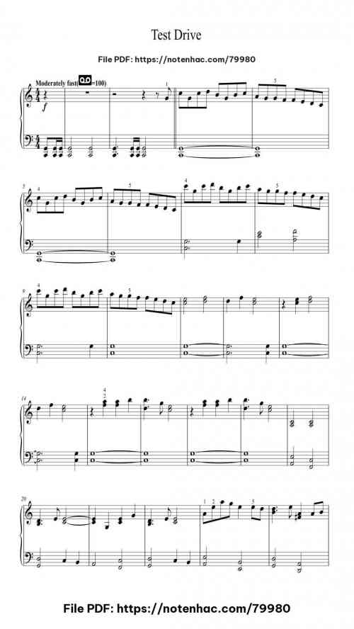 test drive easy piano 1