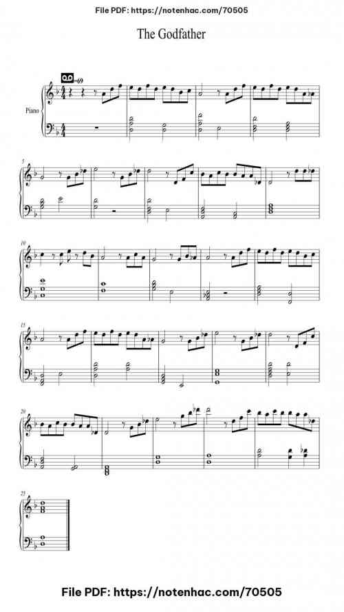 The Godfather by Nino Rota Level Beginner