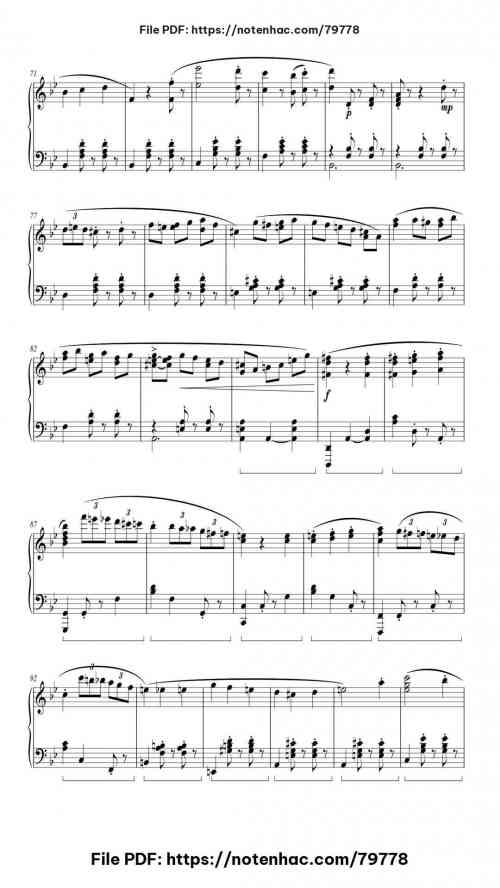 The Merry-Go-Round of Life by Joe Hisaishi Level Mid-Advanced 11 The Merry-Go-Round of Life piano sheet music free pdf