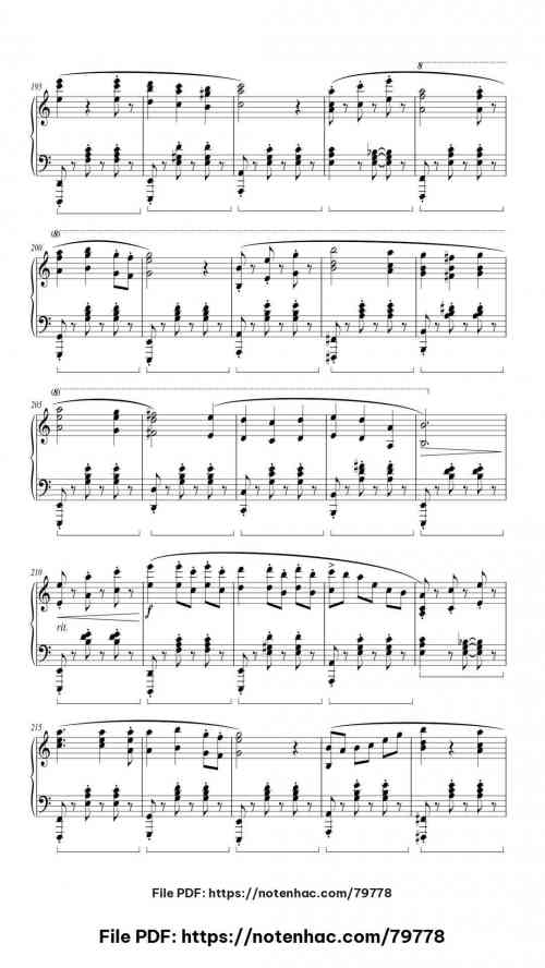 The Merry-Go-Round of Life by Joe Hisaishi Level Mid-Advanced 15 The Merry-Go-Round of Life piano sheet music free pdf