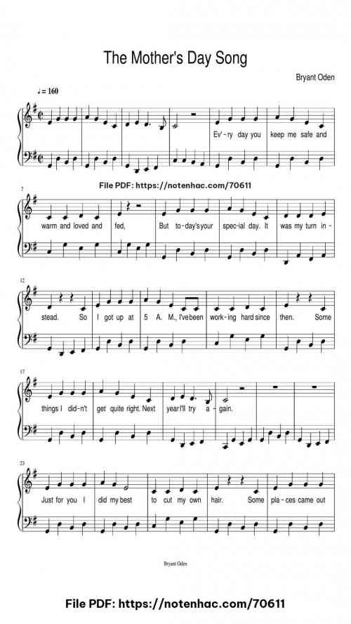 the mothers day song