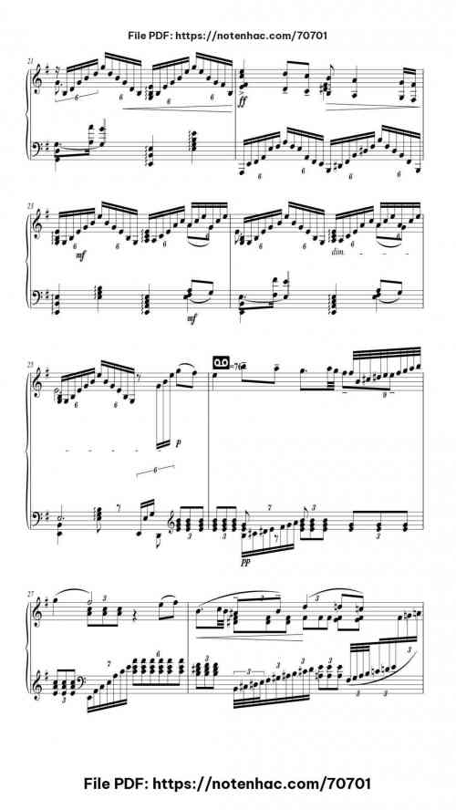 The Nutcracker, Op. 71: Pas de deux piano sheet music free pdf