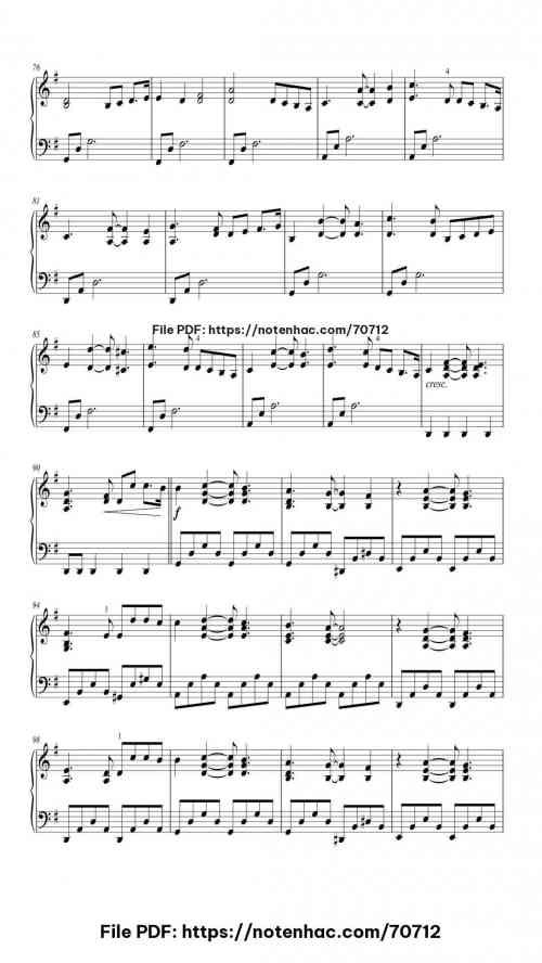 The Winner Takes It All piano sheet music free pdf