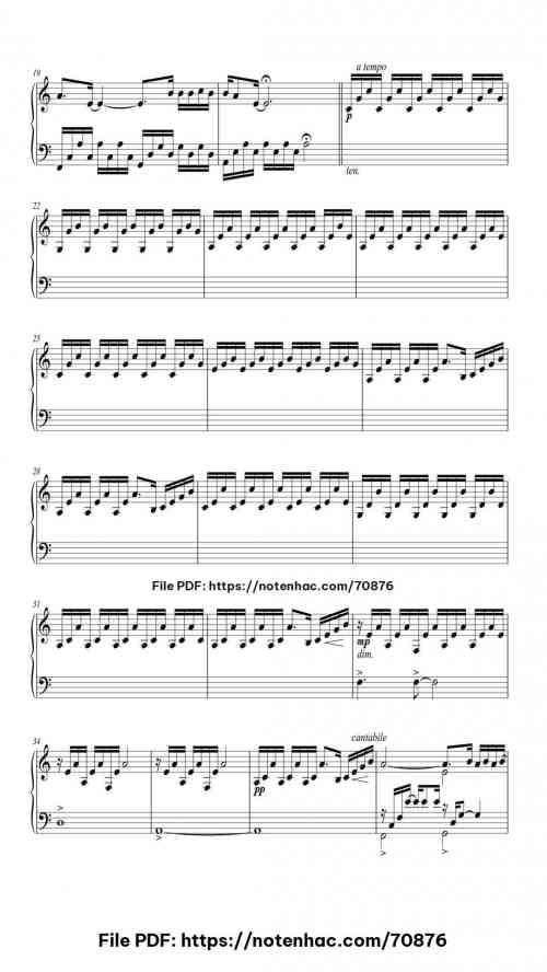 Una mattina piano sheet music free pdf