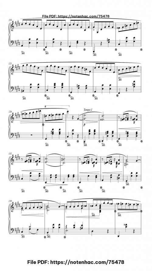 Waltz No. 7 in C-sharp Minor, Op. 64, No. 2 piano sheet music free pdf