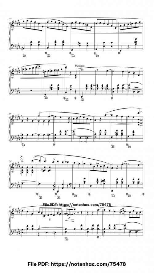 Waltz No. 7 in C-sharp Minor, Op. 64, No. 2 piano sheet music free pdf