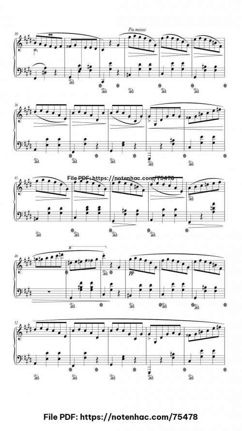 Waltz No. 7 in C-sharp Minor, Op. 64, No. 2 piano sheet music free pdf