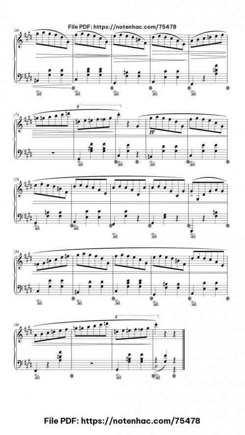 Waltz No. 7 in C-sharp Minor, Op. 64, No. 2 piano sheet music free pdf