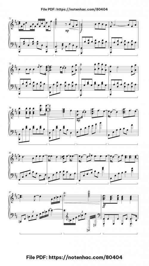 Young and Beautiful piano sheet music free pdf