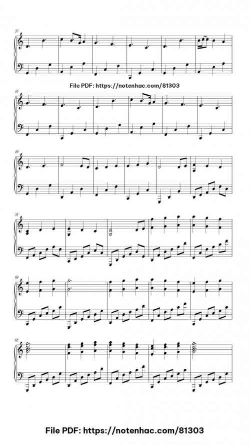 19 Years by BobGmbh Level Beginner 6 19 Years piano sheet music free pdf