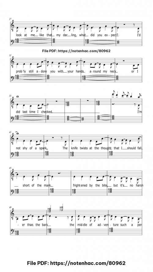 505 piano sheet music free pdf