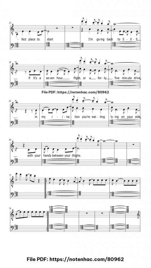 505 piano sheet music free pdf
