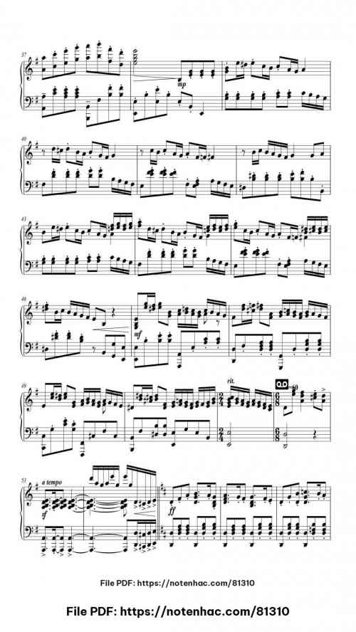 A Town with an Ocean View by Joe Hisaishi Level Mid-Advanced 8 A Town with an Ocean View piano sheet music free pdf