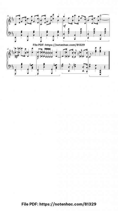 Dance of the Knights (Transcription for piano solo) by Sergei Prokofiev Level Intermediate 6 Dance of the Knights (Transcription for piano solo) piano sheet music free pdf