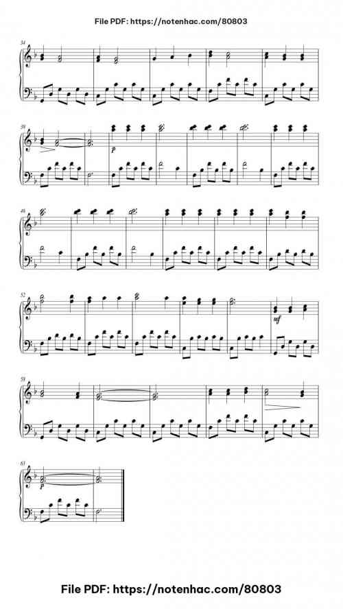Drei Haselnüsse Für Aschenbrödel piano sheet music free pdf