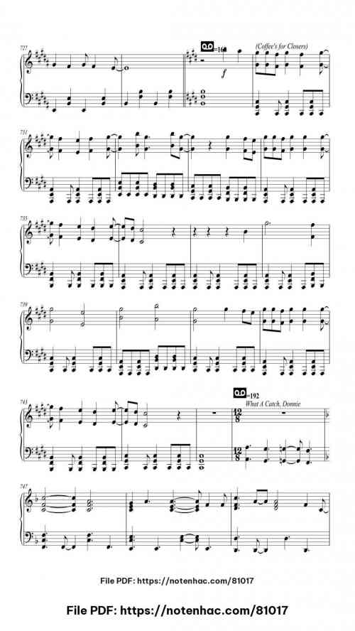 Fall Out Boy Medley piano sheet music free pdf