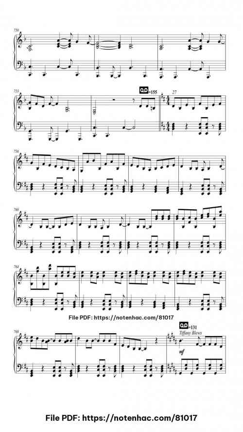 Fall Out Boy Medley piano sheet music free pdf