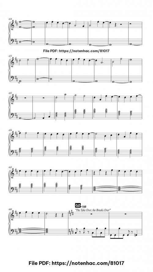 Fall Out Boy Medley piano sheet music free pdf