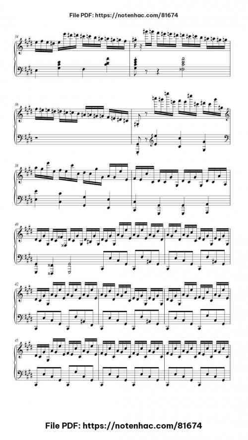 Fantaisie-Impromptu (Easy Version) piano sheet music free pdf