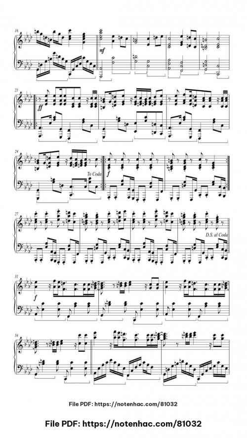 Gangsta's Paradise piano sheet music free pdf