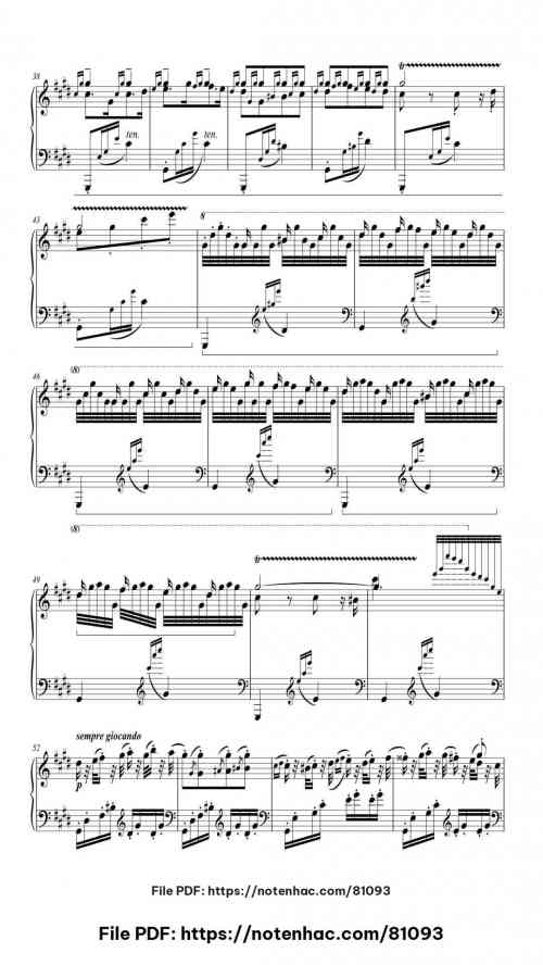 Hungarian Rhapsody No. 2 in C-sharp Minor, S.244/2 piano sheet music free pdf