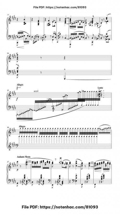 Hungarian Rhapsody No. 2 in C-sharp Minor, S.244/2 piano sheet music free pdf