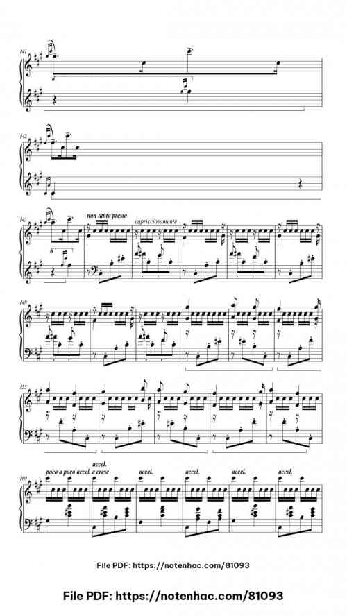 Hungarian Rhapsody No. 2 in C-sharp Minor, S.244/2 piano sheet music free pdf