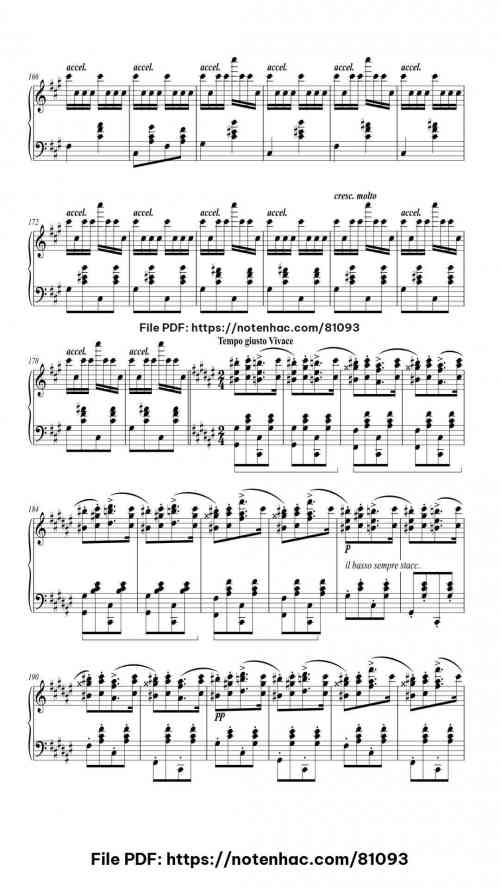 Hungarian Rhapsody No. 2 in C-sharp Minor, S.244/2 piano sheet music free pdf