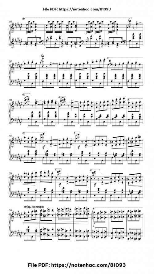 Hungarian Rhapsody No. 2 in C-sharp Minor, S.244/2 piano sheet music free pdf