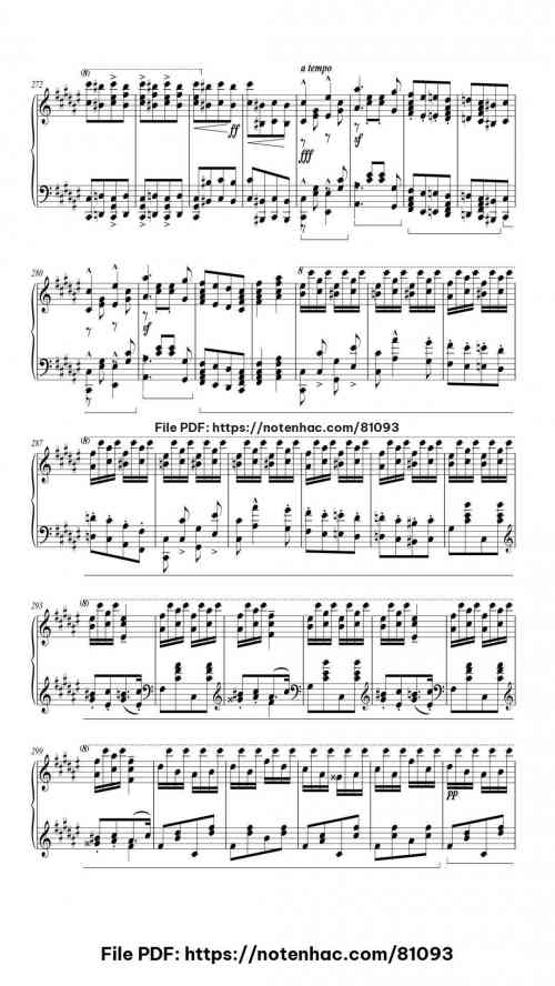 Hungarian Rhapsody No. 2 in C-sharp Minor, S.244/2 piano sheet music free pdf
