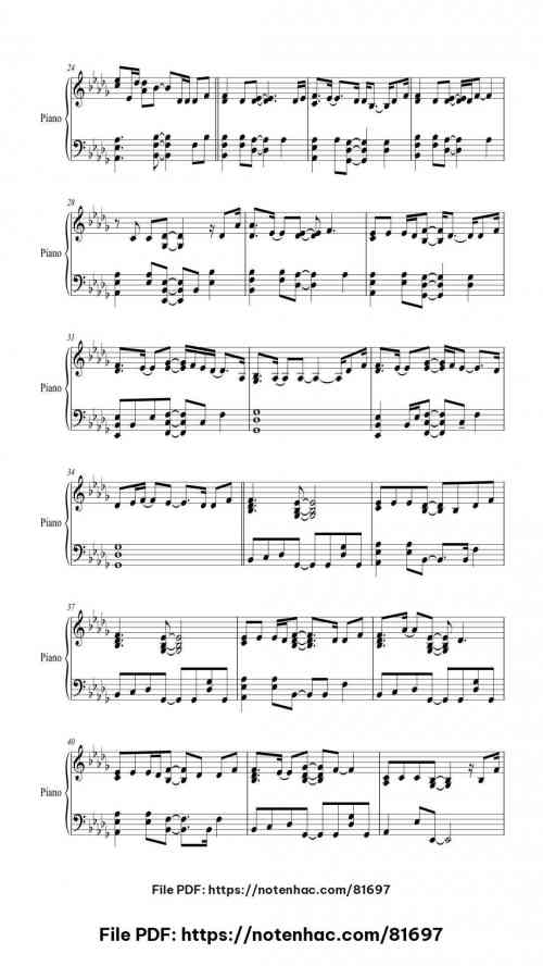 I See Fire by Ed Sheeran Level Intermediate 7 I See Fire piano sheet music free pdf