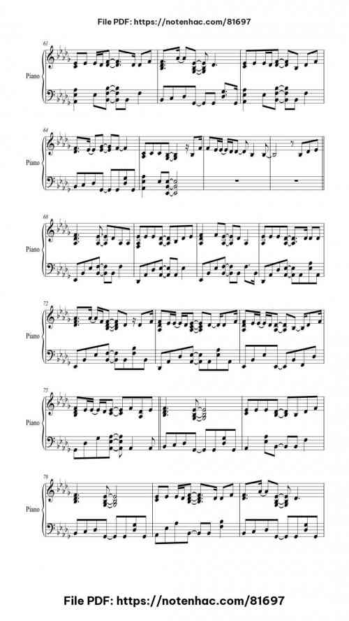 I See Fire by Ed Sheeran Level Intermediate 9 I See Fire piano sheet music free pdf