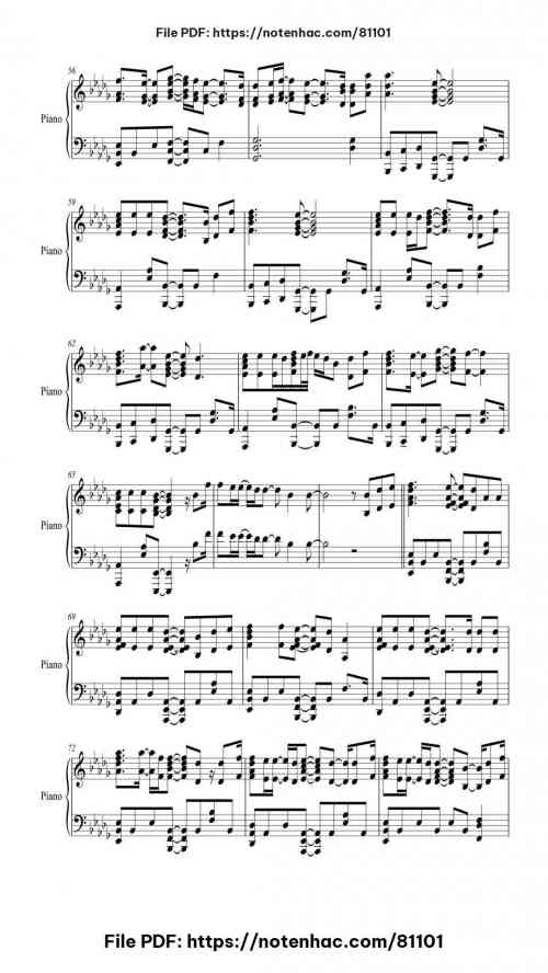 I See Fire piano sheet music free pdf