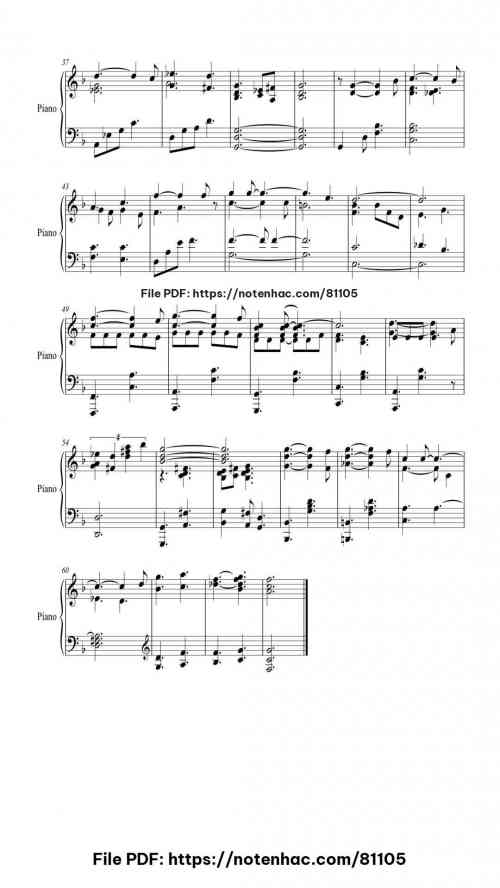I'll Be Home for Christmas piano sheet music free pdf