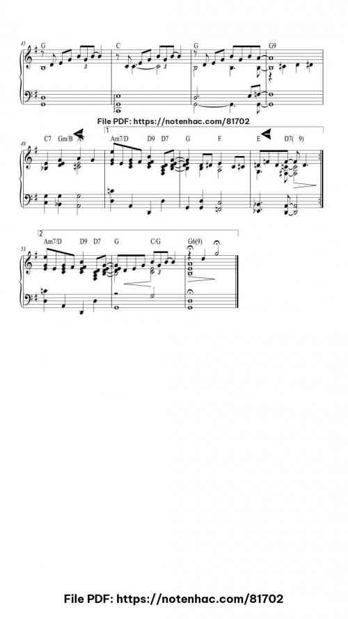 I'm Just A Lucky So And So piano sheet music free pdf