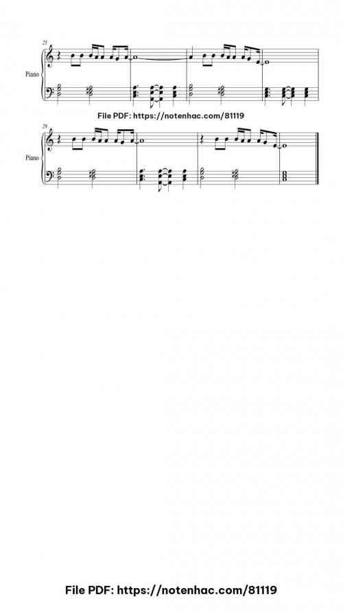 Knockin' on Heavens Door piano sheet music free pdf